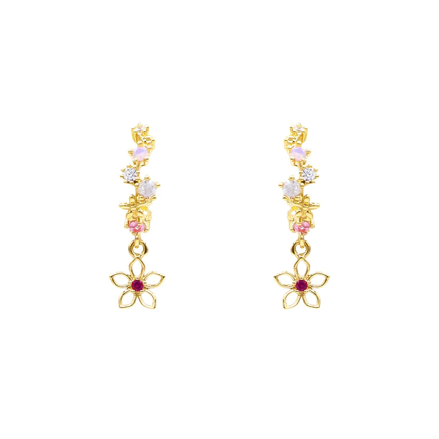 Falling Flower Earrings