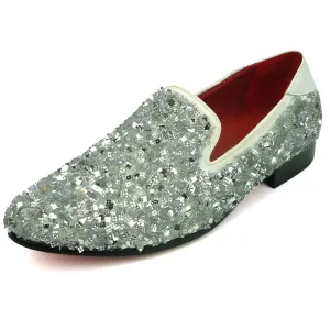 FI-7498 White Slip on Loafer Fiesso by Aurelio Garcia