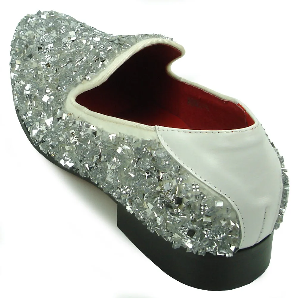 FI-7498 White Slip on Loafer Fiesso by Aurelio Garcia