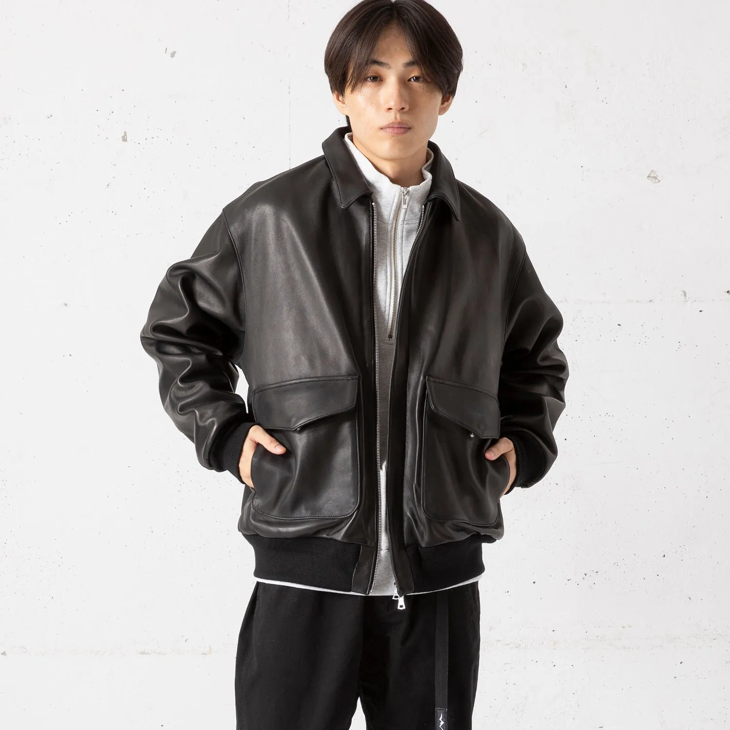 FIDELITY | フィデリティ　LAMB LEATHER A-2 JKT