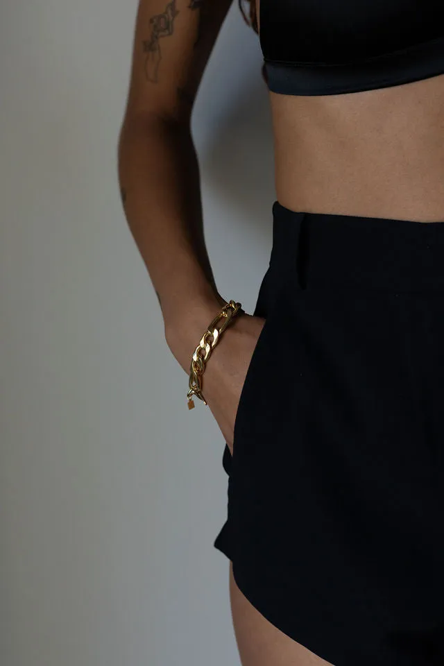 FIGARO STATEMENT BRACELET - GOLD