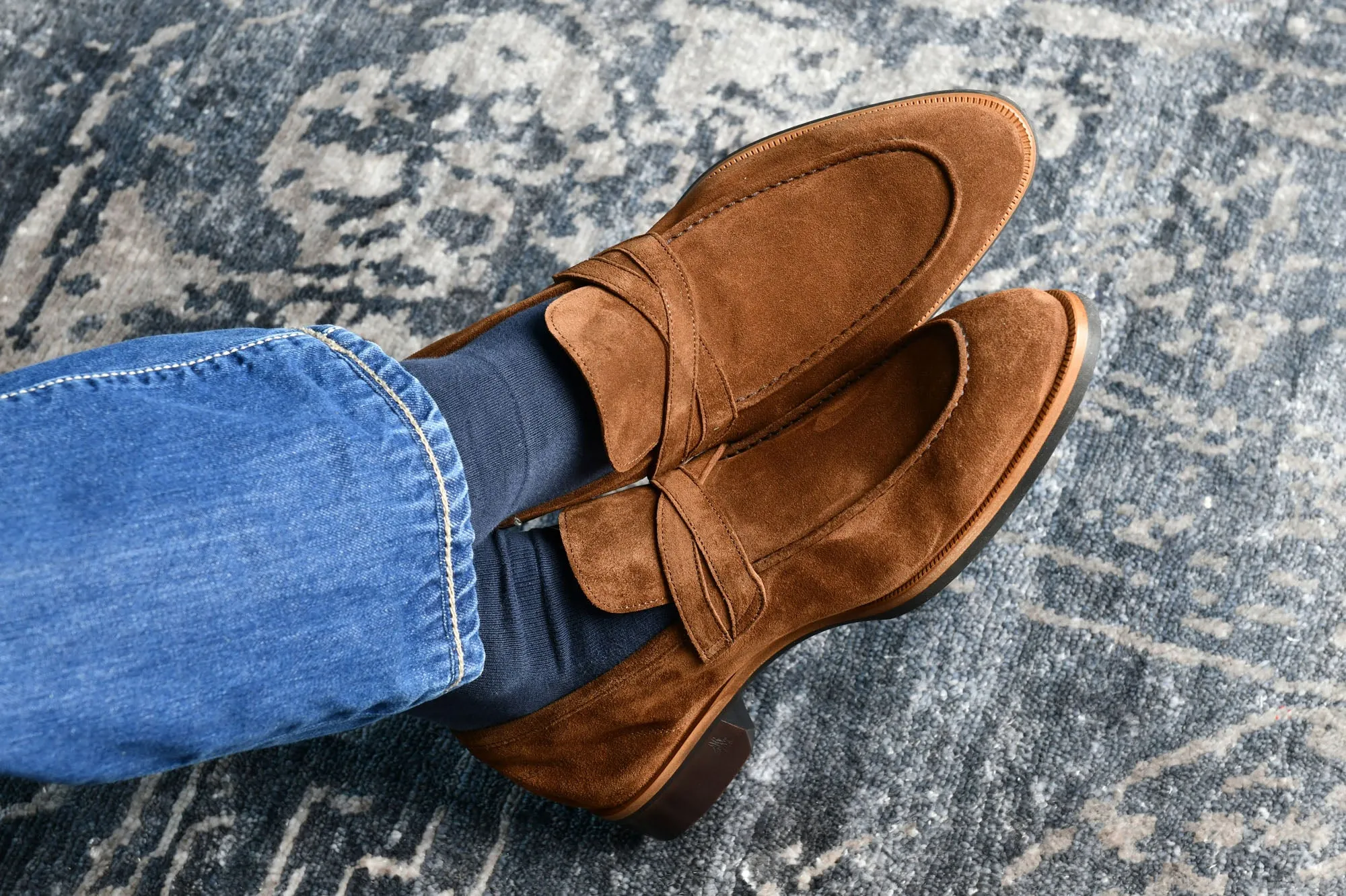 Firenze Cubano Men's Suede Loafer