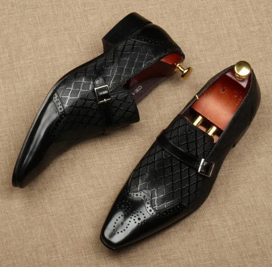 Flat Italy Handmade formal shoes men Fashion Party Wedding Office Male Dress Shoe Genuine Leather oxford shoes for men