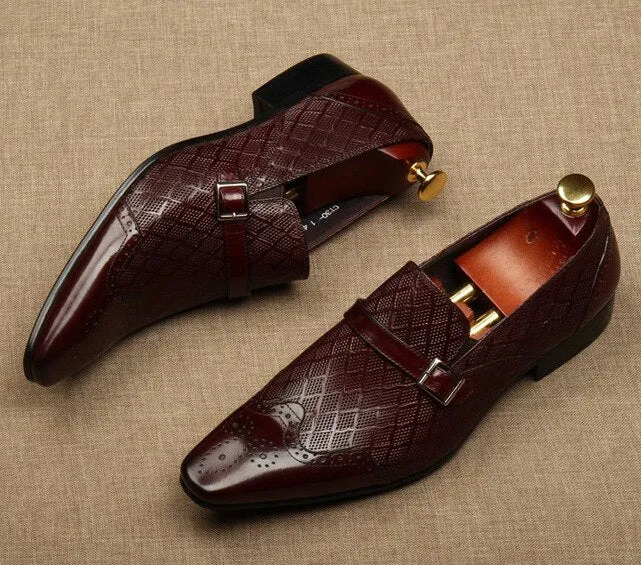 Flat Italy Handmade formal shoes men Fashion Party Wedding Office Male Dress Shoe Genuine Leather oxford shoes for men