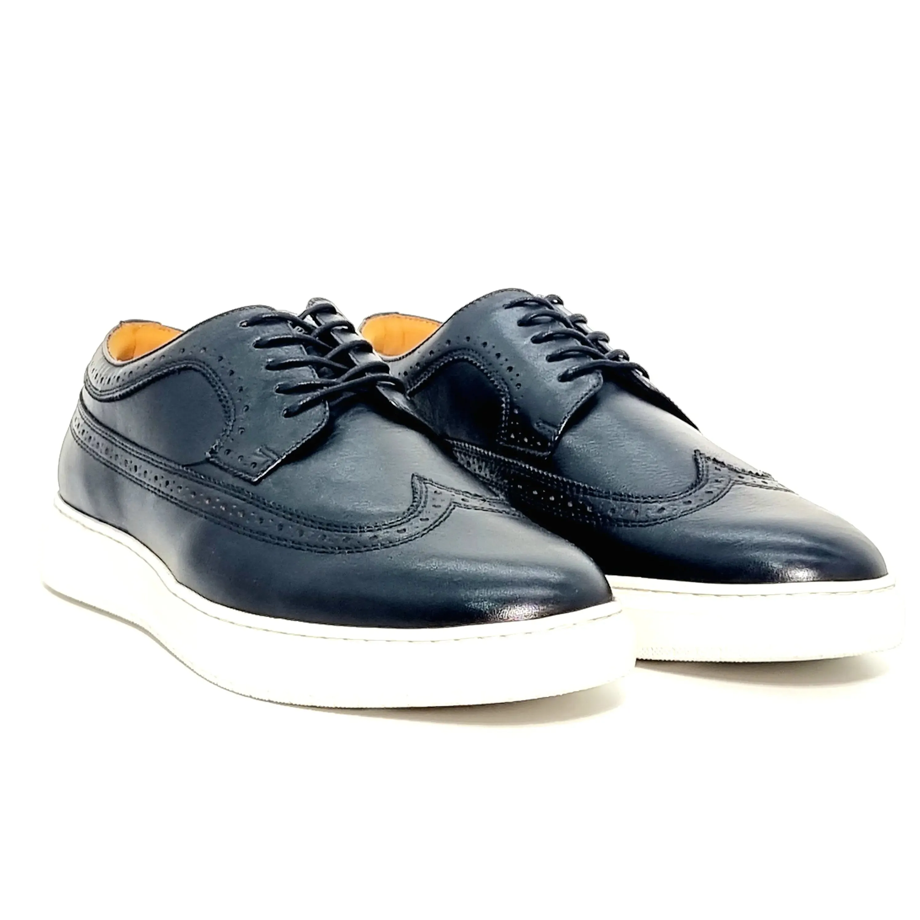 FLORSHEIM PREMIER WING BLACK/WHITE SOLE