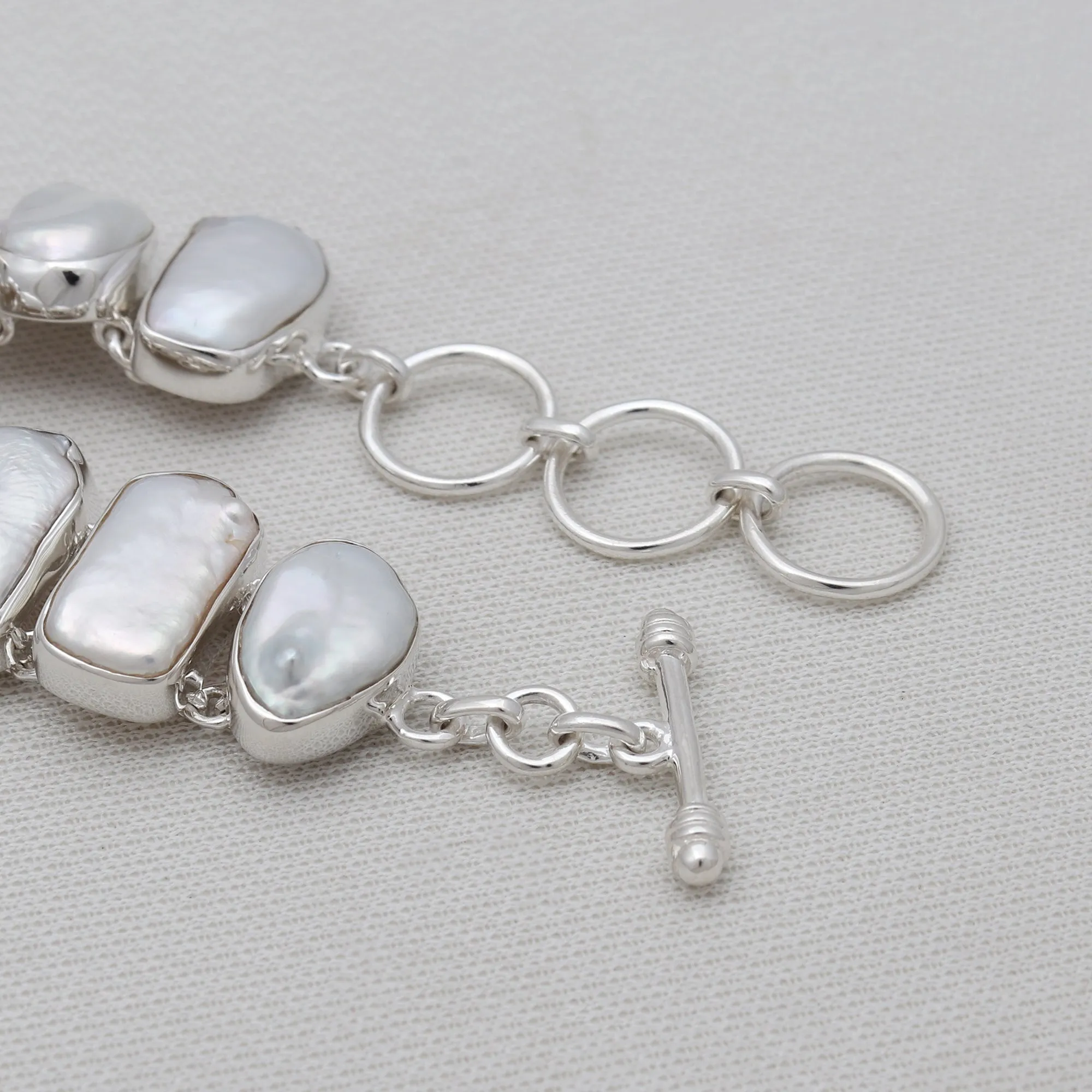 Freshwater pearl Silver Bracelet