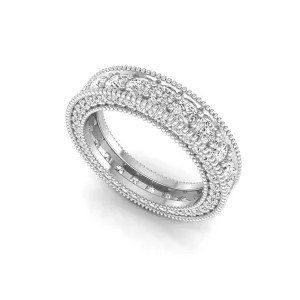 Full Eternity women wedding rings with diamonds