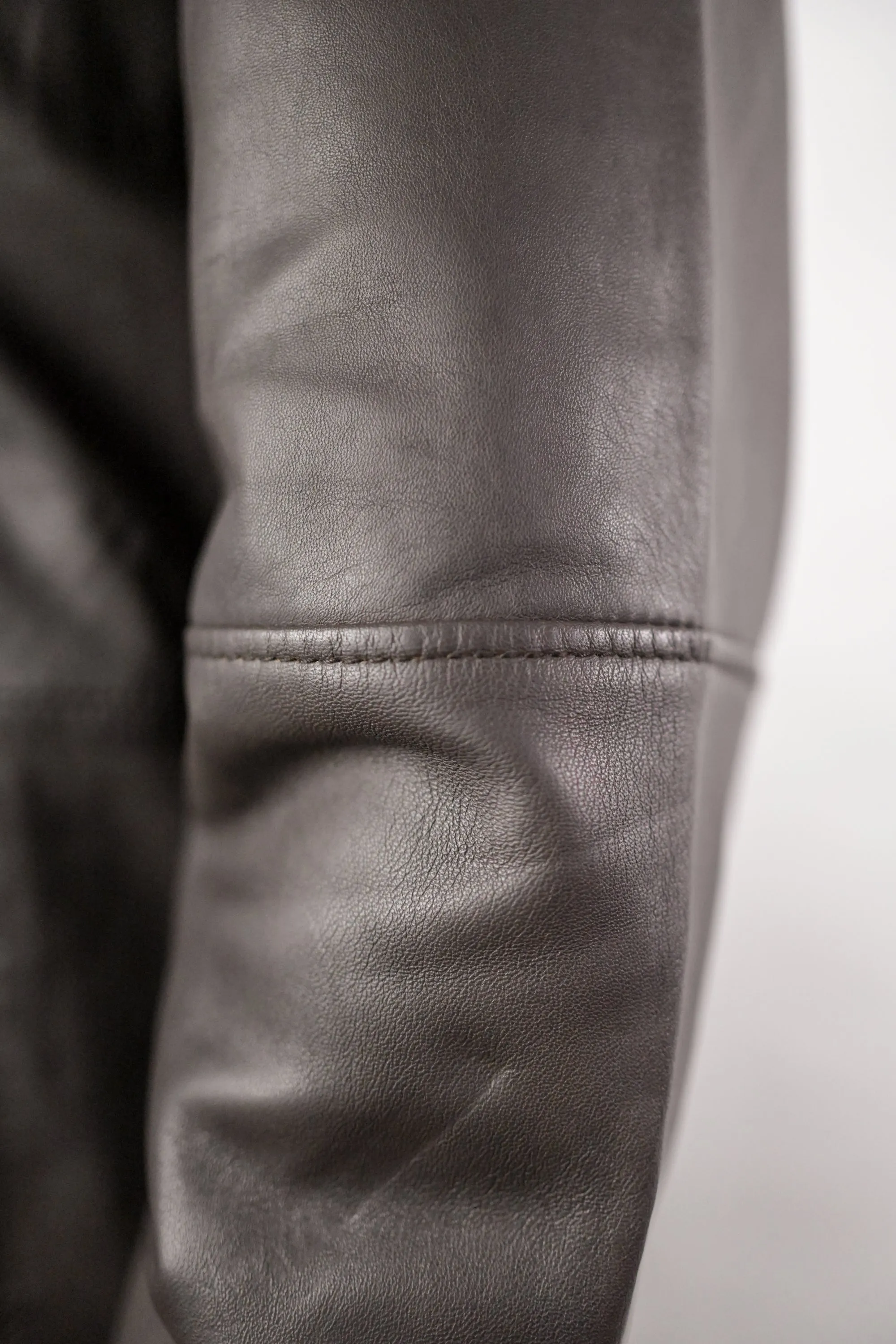 Giles & Jasper Leather Hip Length Jacket