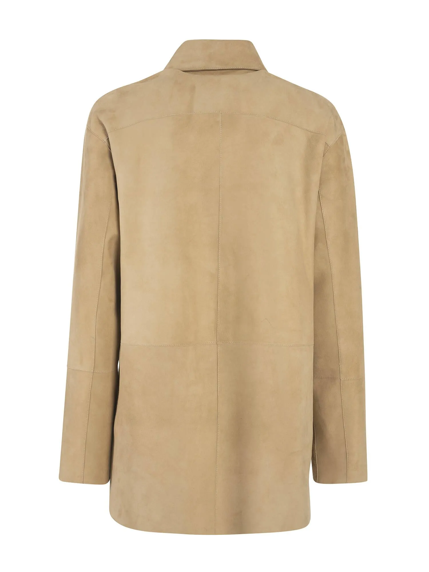 Giulia Reversible Italian Lambskin Suede Shirt Jacket