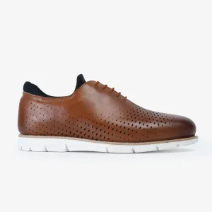 Glides™ Hybrid Business Oxfords (Brown / White)