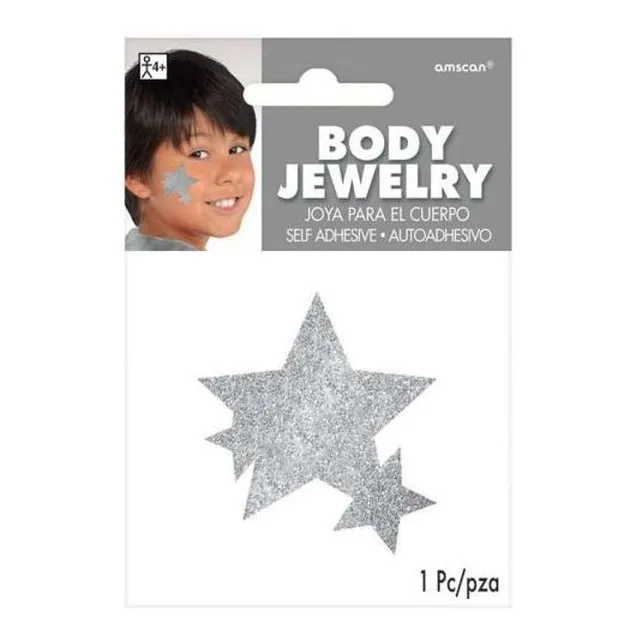 Gltr Star Body Jewelry Silver