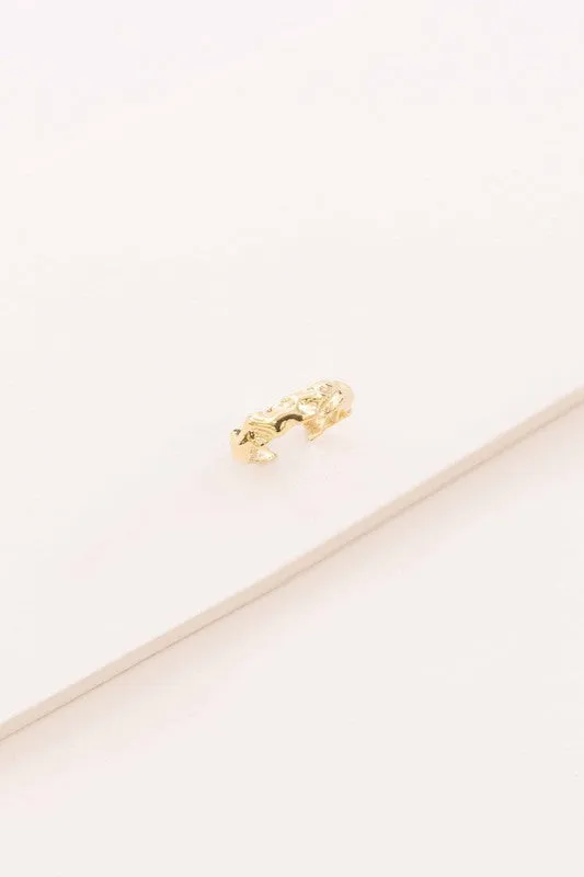 Gold Textured Ring