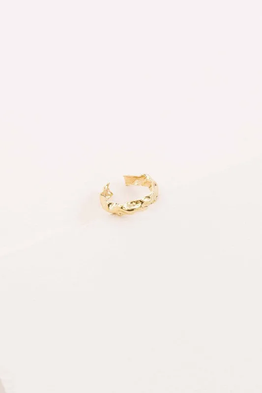 Gold Textured Ring