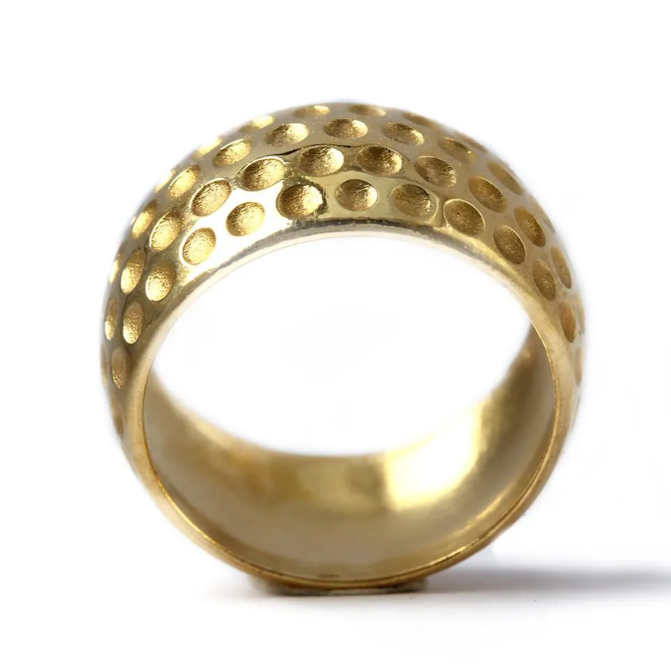Golf ball ring- Mens wedding band