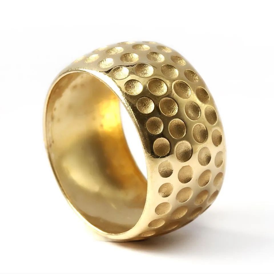 Golf ball ring- Mens wedding band
