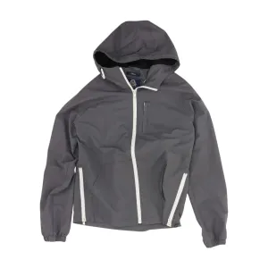 Gray Solid Rain Jacket