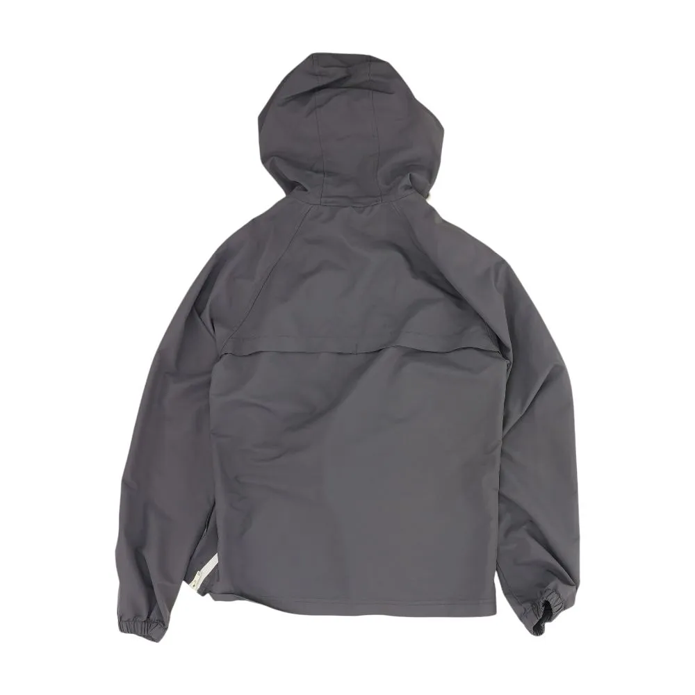 Gray Solid Rain Jacket
