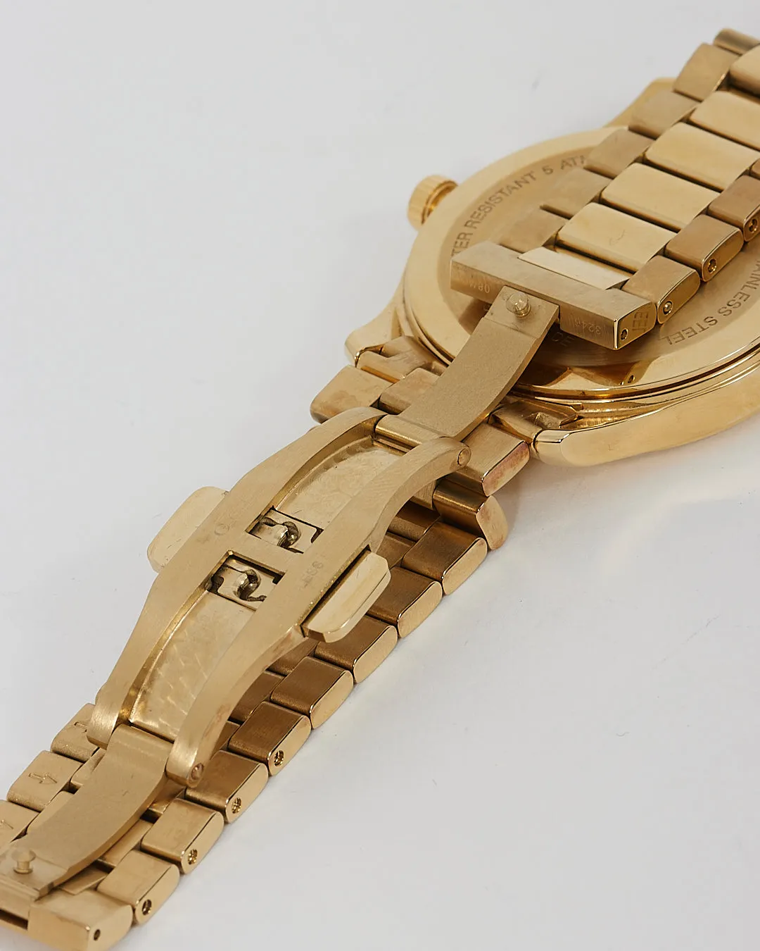 Gucci Gold Stainless Steel Diamante Dial 38mm Watch