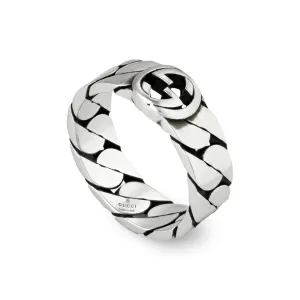 Gucci Silver Interlocking G Ring 6mm