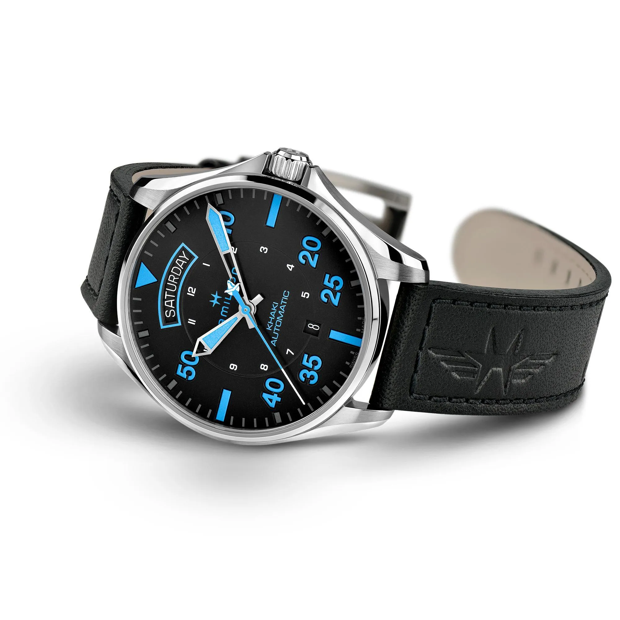 Hamilton Khaki Aviation Pilot Day-Date Air Zermatt Automatic Men's Watch H64625731