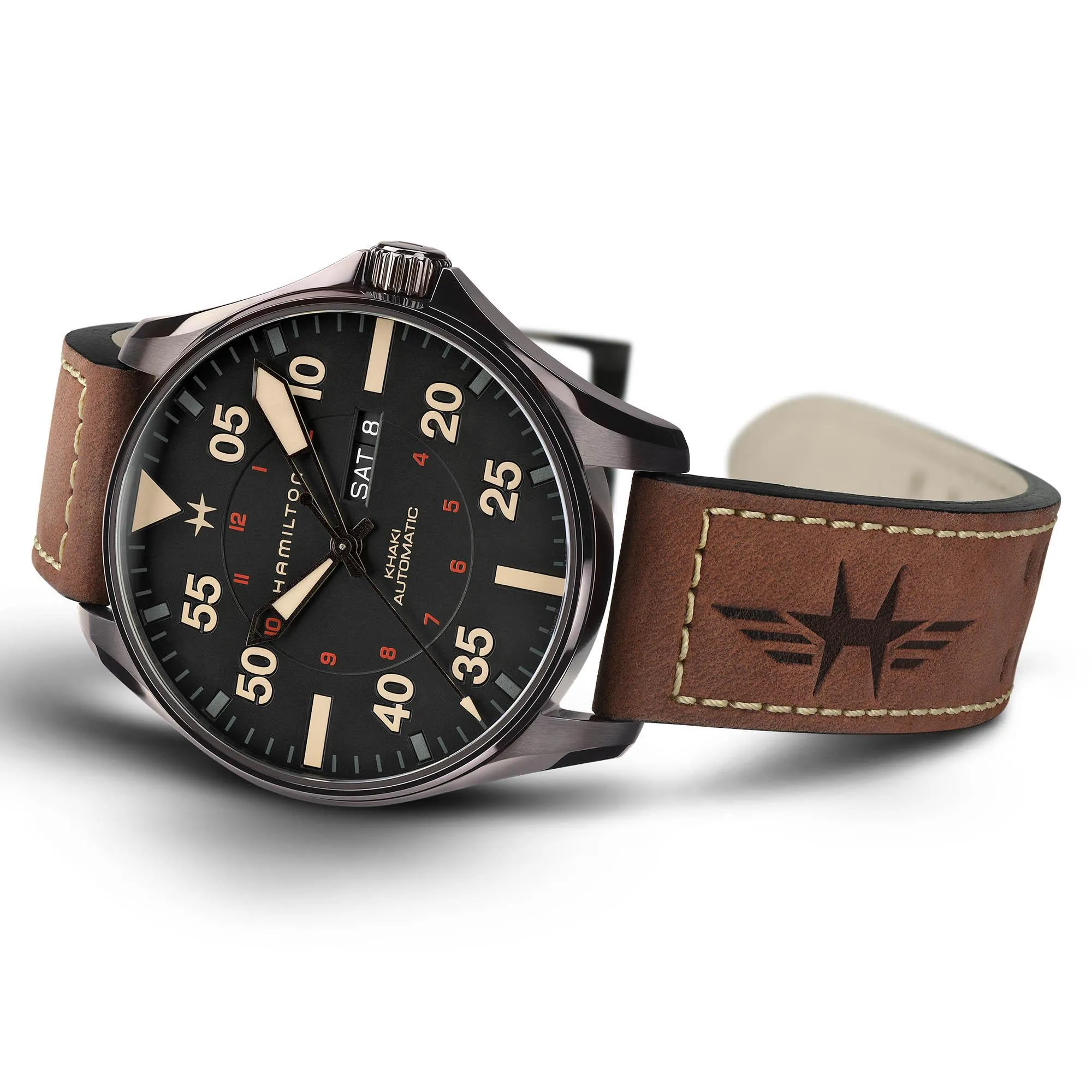 Hamilton Khaki Aviation Pilot Day Date Automatic Men's Watch H64705531