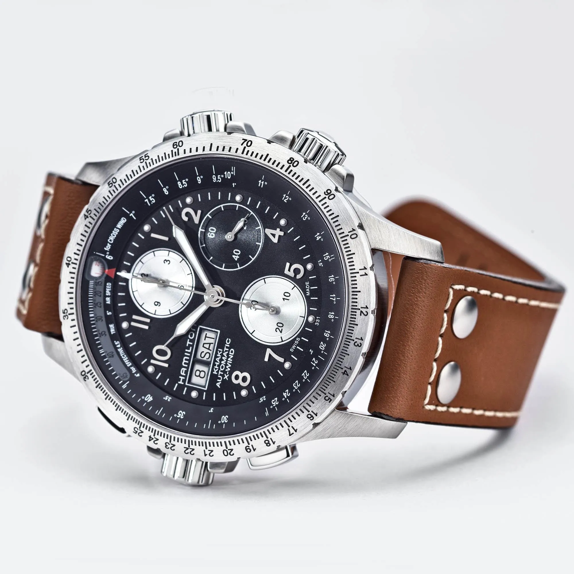 Hamilton Khaki Aviation X-Wind Automatic Chrono Men's Watch H77616533