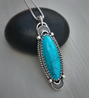 Hand Stamped Kingman Pendant