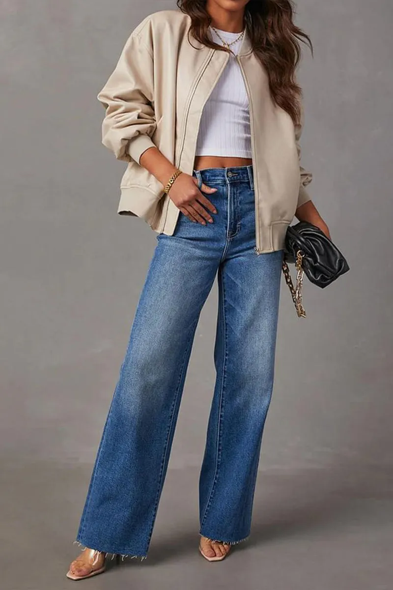 HCS1132 Bold Impact Faux Leather Jacket Outerwear