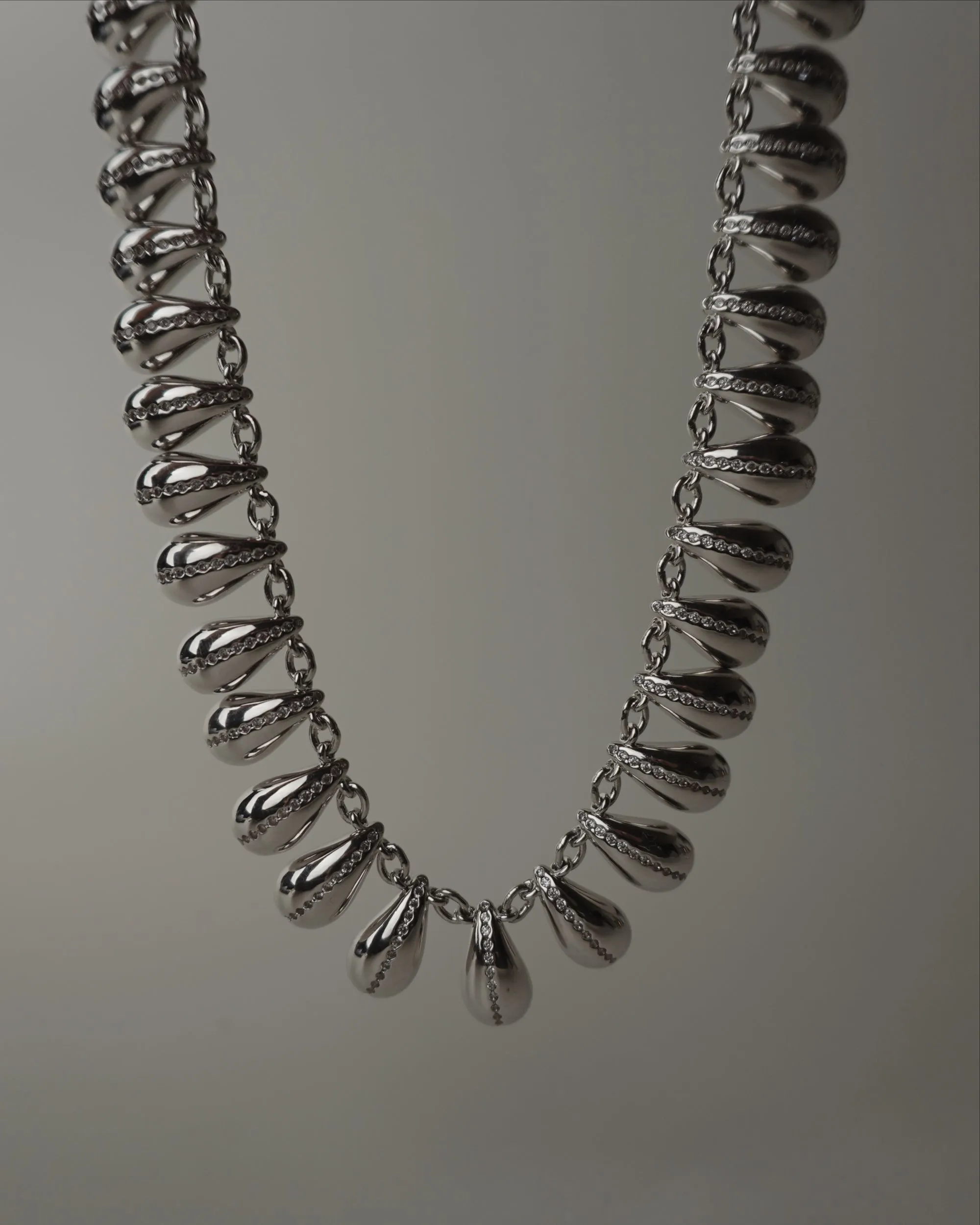 Hera Drop Necklace (Silver)