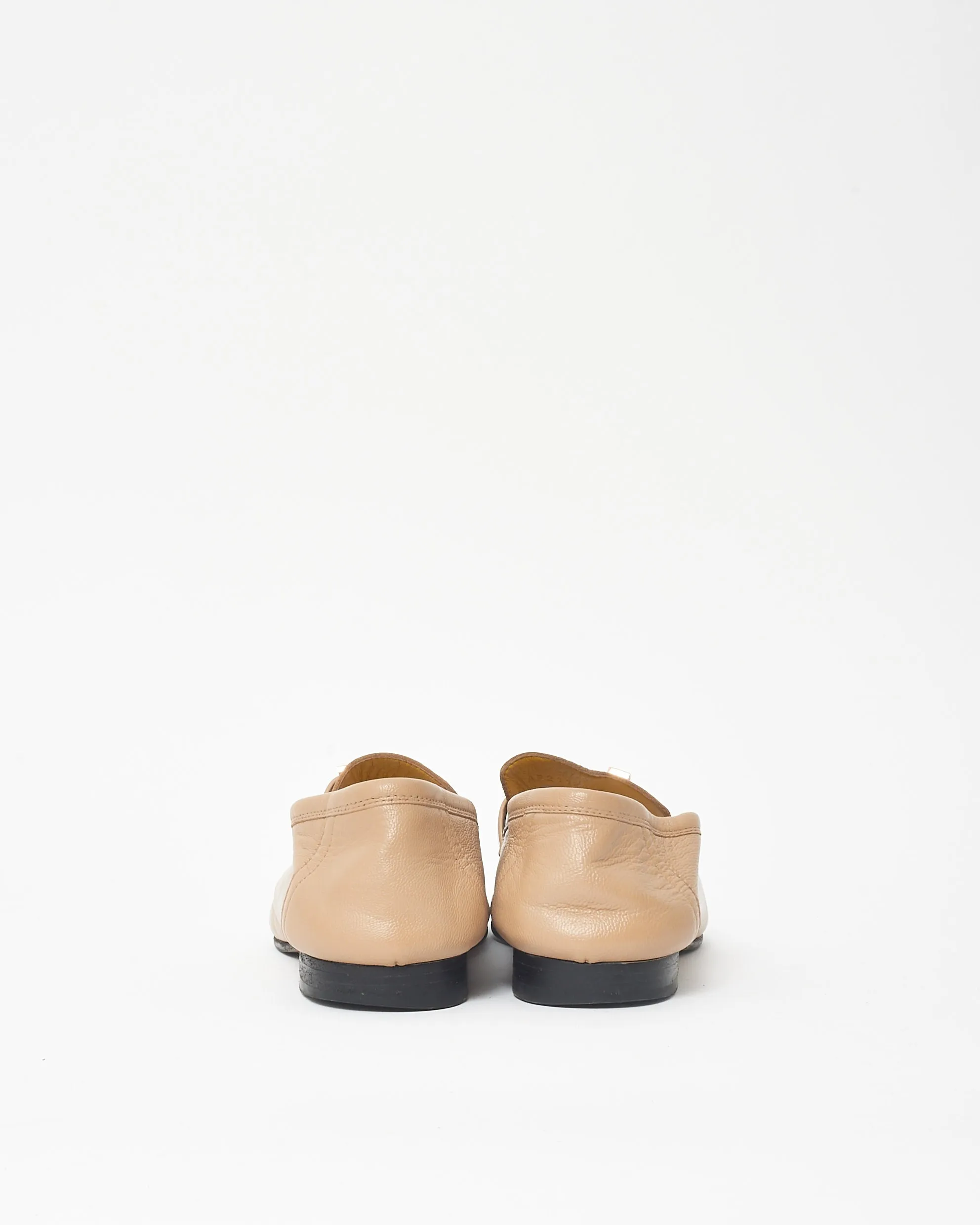 Hermès Beige Leather Rose Gold H Paris Loafer - 39