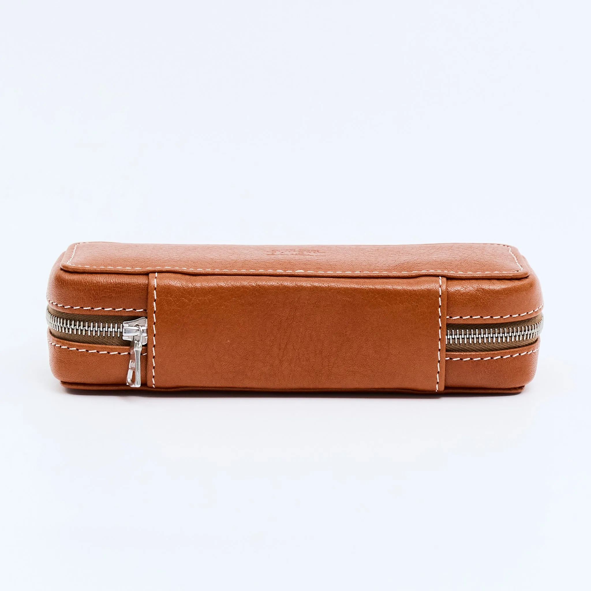 HONEY TAN DUO POUCH FOR TWO WATCHES