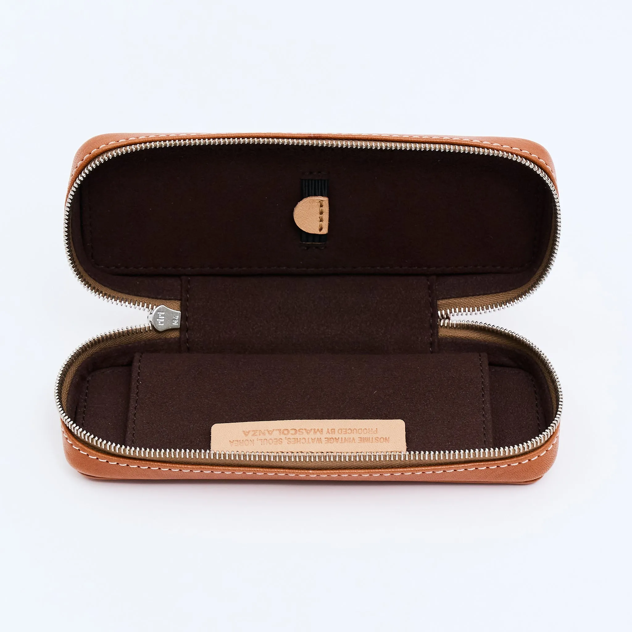 HONEY TAN DUO POUCH FOR TWO WATCHES