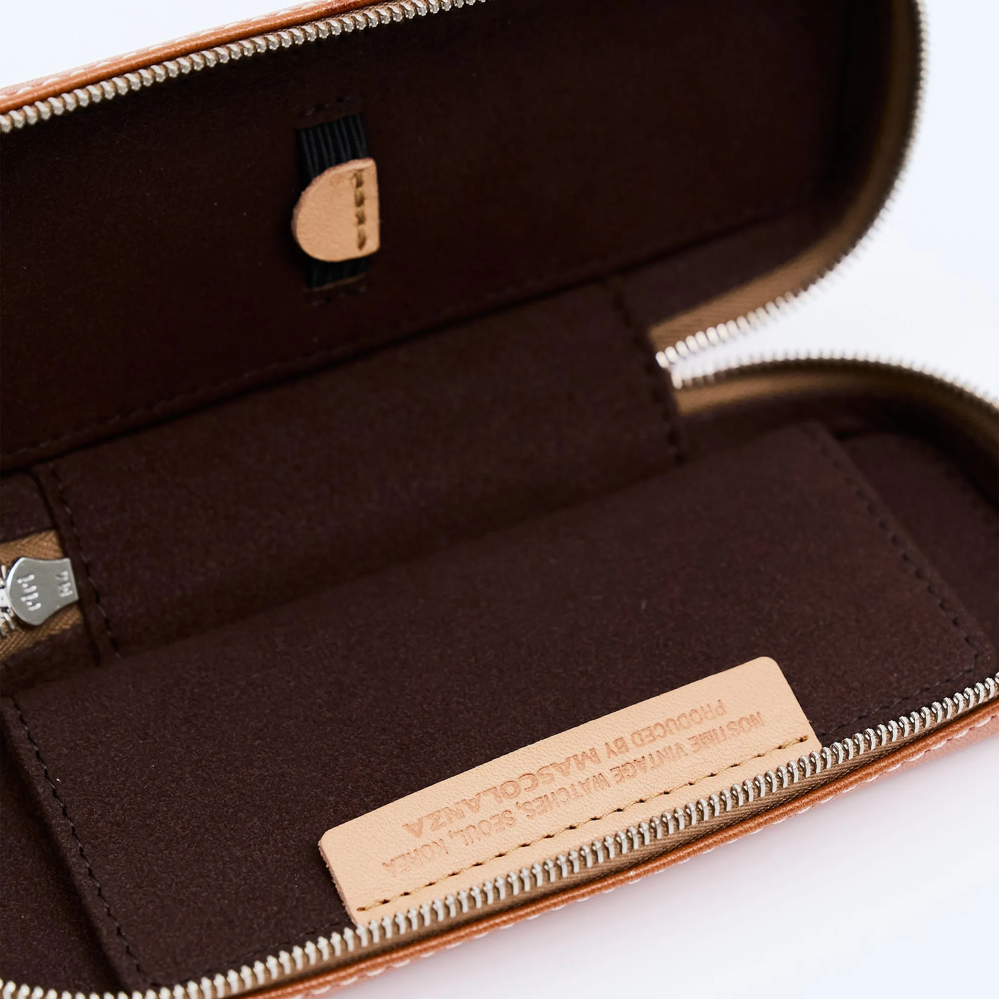 HONEY TAN DUO POUCH FOR TWO WATCHES