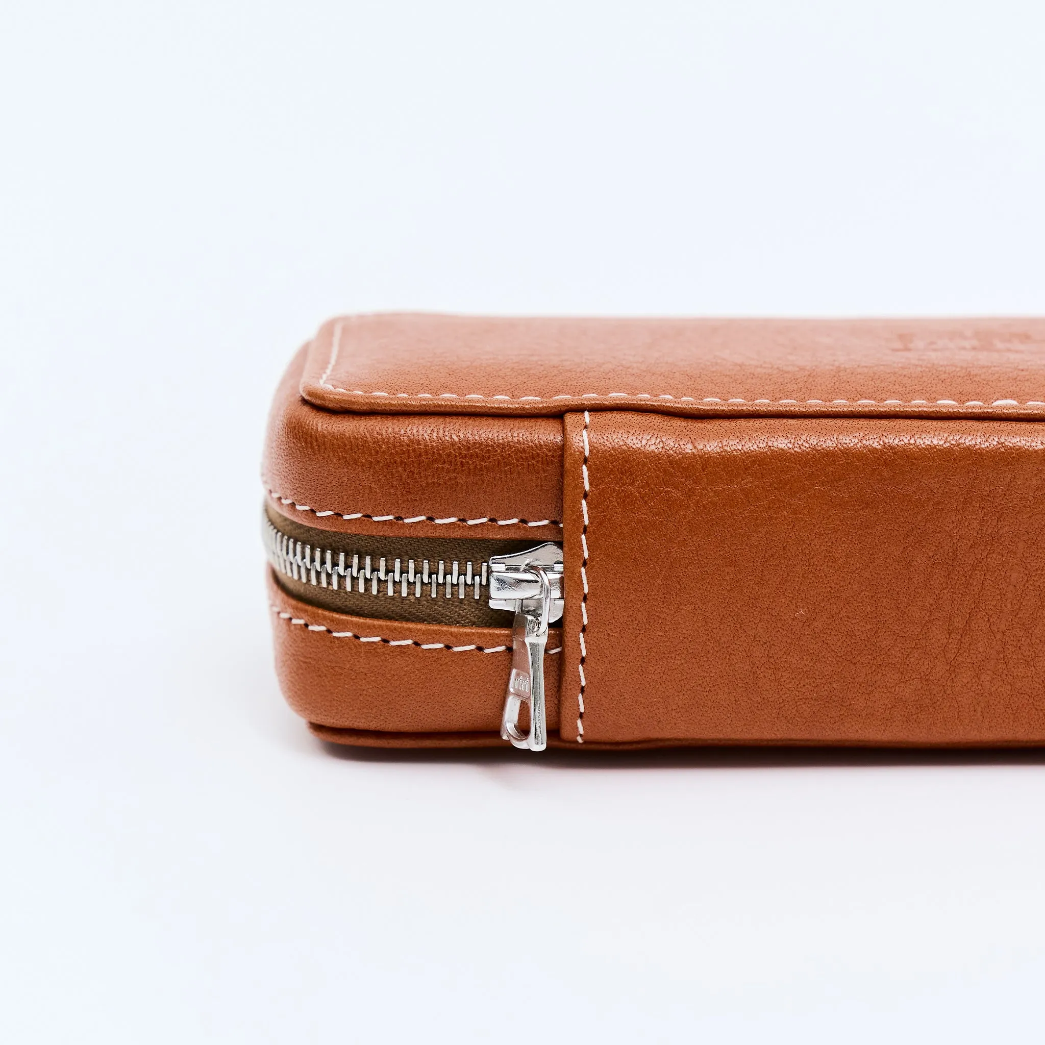 HONEY TAN DUO POUCH FOR TWO WATCHES