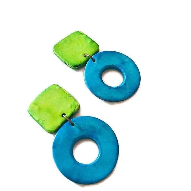Hoop Statement Earrings- "Holly"