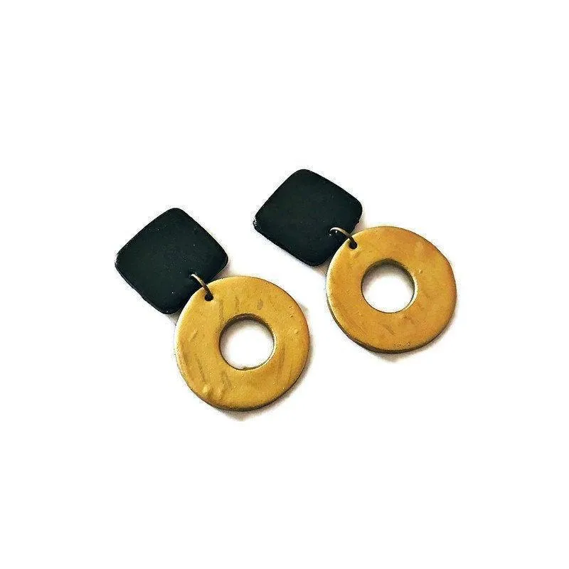 Hoop Statement Earrings- "Holly"