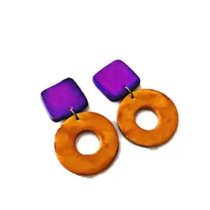 Hoop Statement Earrings- "Holly"