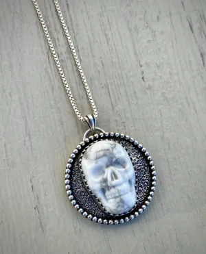Howlite Skull Shadowbox