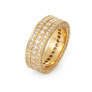 IF & Co Massimo 1 Row Diamond Eternity Ring 7 Estate 18k Gold Ben Baller Jewelry