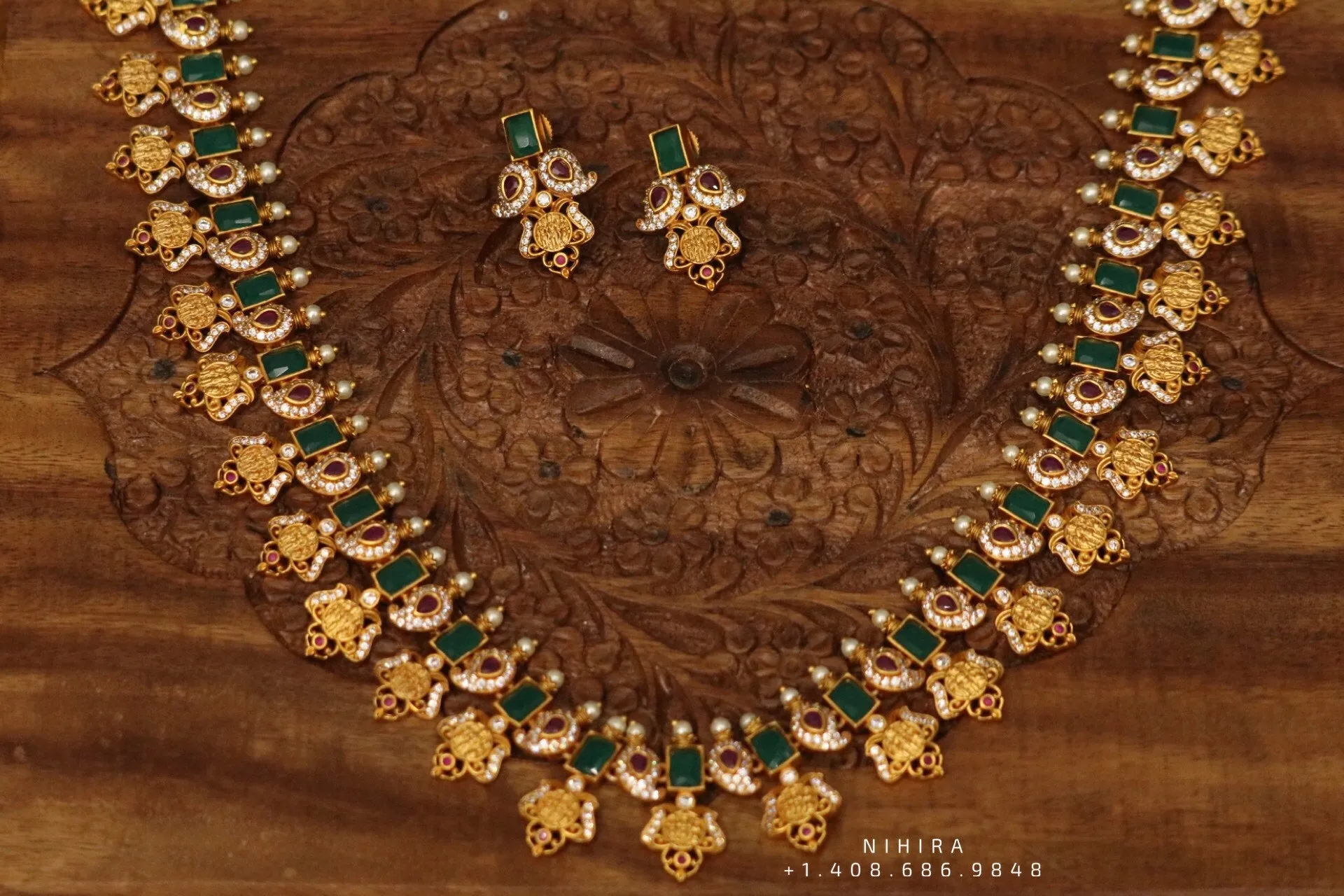 Indian Temple Jewelry kids dance jewelry classical dance jewelry bharata Natyam jewelry Indian dance jewelry pearl jewelry one gram jewelry