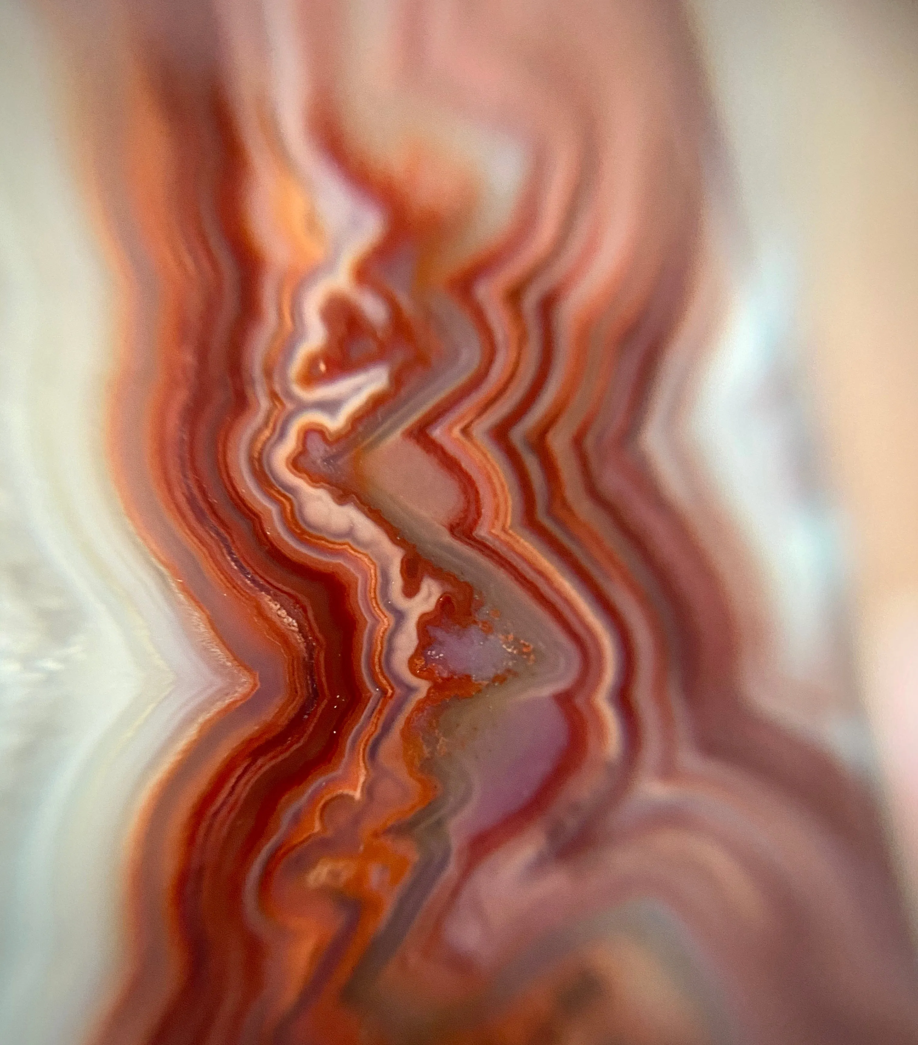 •Inferno• Crazy Lace Agate Ring