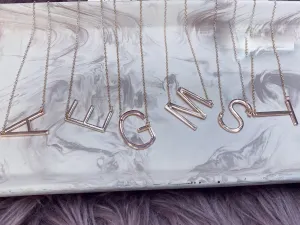 Initial Necklaces: Rose Gold
