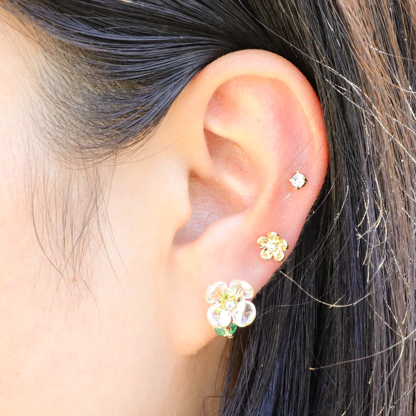 Iridescent Garden Earrings