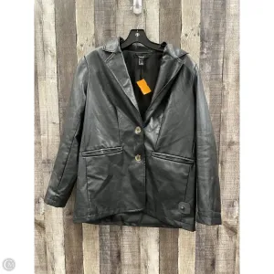 Jacket Moto Leather By Forever 21 In Black, Size: S