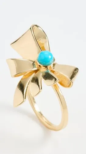 Jennifer Zeuner Jewelry Women's Brynn Ring, Yellow Vermeil, 6