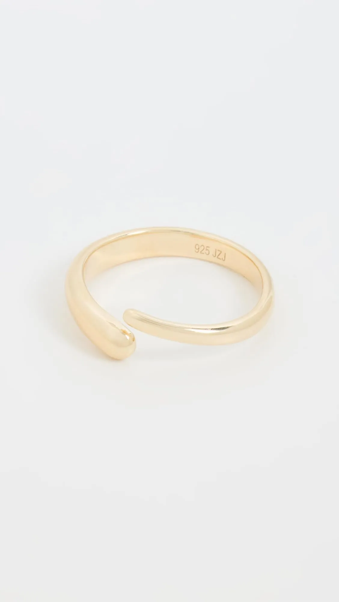 Jennifer Zeuner Jewelry Women's Simone Ring, Gold Vermeil, 8