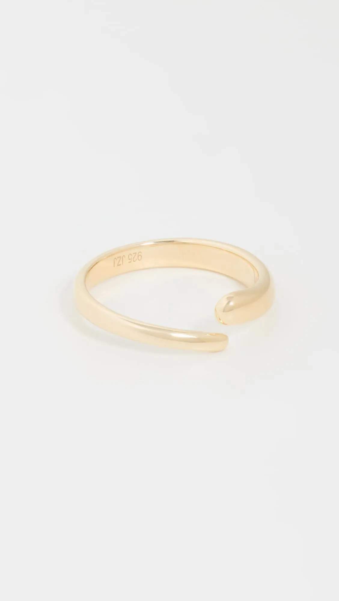 Jennifer Zeuner Jewelry Women's Simone Ring, Gold Vermeil, 8