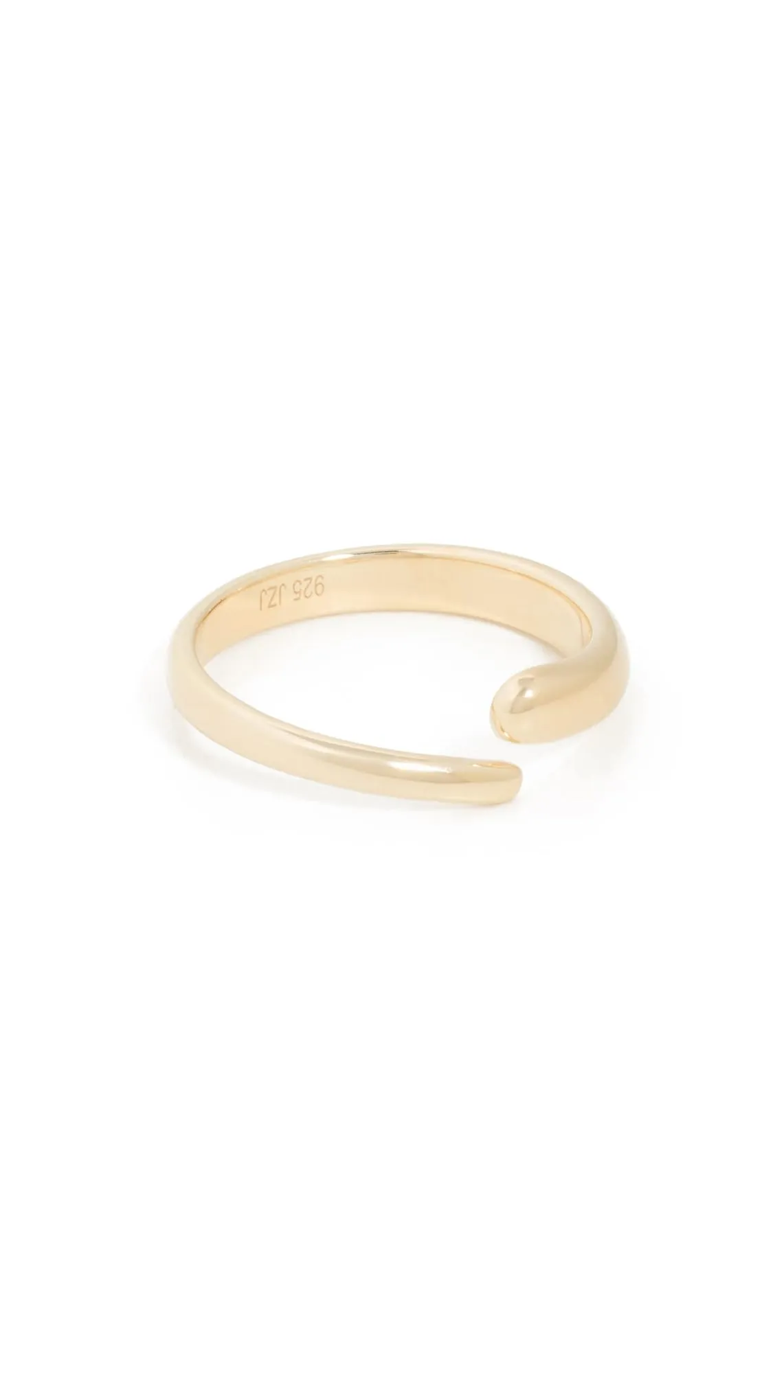 Jennifer Zeuner Jewelry Women's Simone Ring, Gold Vermeil, 8