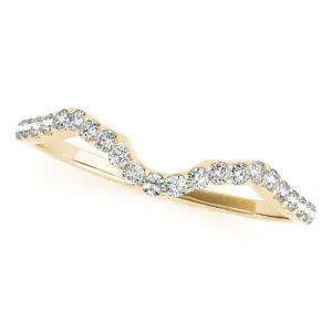 Jewelmore 0.07 Carat Engagement Wedding Band in 14K Solid Yellow Gold