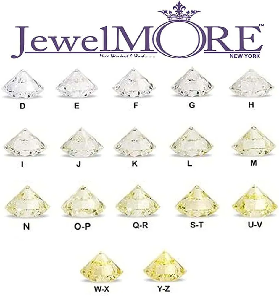 JewelMore 1/4ct TDW 14k Diamond Anniversary Band (H-I, I2-I3) White Gold, Yellow Gold & Rose Gold